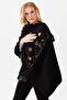 شال نسائي مطرز باللون الأسود - 3