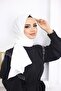 Hijab Women's Cotton Jazz Shawl Model _ White - 2