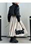 Luce Black Premium Adjustable Belted Vintage Leather Women's Hand and Shoulder Bag - 3