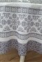 مفرش طاولة مستدير من نسيج البوليستر المطبوع كليم (150×0سم) - 3