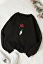 Unisex Rose Crew Neck Sweatshirt