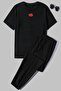 Unisex Ninja Akatsuki Printed 2-Piece Tracksuit Set - 2
