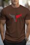 Men's Bull Silhouette Printed Oversize T-shirt