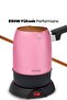 Foam Pink Double Mouth Stainless Steel Electric Coffee Pot - 6