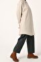 Beige Plus Size Basic Shirt Tunic - 4