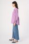 Lilac Collar Shirt Tunic with Pleat Detail on the Back - 4