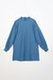 Dark Blue Shoulder Pleat Detailed Balloon Sleeve Tunic - 5