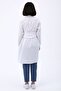 Women's White Belted Comfortable Fit Shirt Tunic - 5