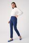 Indigo Lycra Cigarette Trousers - 3
