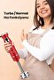 Maximix Red 1000 Watt 4 Blades Stainless Steel Turbo Speed Adjustable Hand Blender - 2