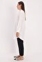 Ecru Basic Hidden Placket Shirt Tunic - 5