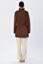 Brown Belted Turtleneck Tunic - 4