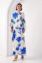2423 Authentic Print Dress - A.Ecru - 2