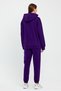 Women's 3-Thread Fleece-Lined Pocket Oversized Tracksuit Set - Purple - 9