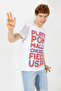 Men's White Crew Neck T-Shirt 50248611 -Vr013