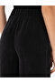 Black High Waist Cupro Fabric Loose Fit Trousers 50291295-Vr046 - 6