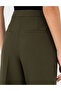 Khaki Palazzo Fabric Trousers 50296528-Vr027 - 6