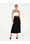Black A-Line Woven Skirt 50292648 -Vr046