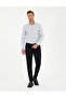 Gray Oxford Slim Fit Long Sleeve Shirt 50292539-Vr024 - 4
