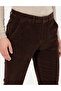Dark Brown Slim Fit Velvet Canvas Trousers 50259715-Vr084 - 6