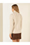Cream Melange Regular Fit Turtleneck Sweater 50259839 -Vr159 - 5