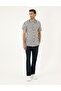 Navy Blue Carrot Fit 100% Linen Canvas Trousers 50285714-Vr033