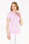 Women's Light Pink Basic Polo Neck T-Shirt 50262675-Vr211