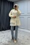 Frilly Scallop Tunic Ecru
