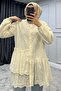 Frilly Scallop Tunic Ecru - 2