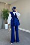 Hürrem Vest Set Cobalt Blue - 3