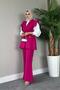 Fuchsia Hürrem Vest Set