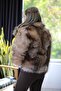 Brown Fur Jacket - Brown Transition - 6