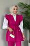 Fuchsia Hürrem Vest Set - 2