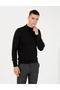 Anthracite Melange Slim Fit Half Turtleneck Basic Sweater 50256965-Vr081 - 3