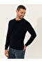Navy Blue Slim Fit Crew Neck Basic Knitwear Sweater 50257290-Vr033 - 2