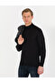 Black Slim Fit Half Turtleneck Wool Blended Basic Knitwear Sweater 50257313-Vr046 - 2