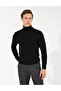Black Slim Fit Turtleneck Basic Knitwear Sweater 50257158-Vr046 - 2