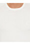 Ecru Slim Fit Crew Neck Basic Knitwear Sweater 50257290-Vr019 - 6