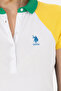 Women's White Polo Neck T-Shirt 50262940-Vr013 - 7