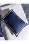 Jeanne King Size Border Satin Duvet Cover Set - Navy/White - 6