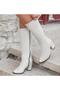 White Angel001122-024 Women's Heeled Classic Boots - 3