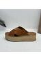 23170006Y Women's Genuine Suede Leather Jute Padded Sole Slippers, Narrow Fit, Prefer Size 1 Size up - 8