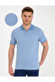 Light Blue Regular Fit Polo Neck T-Shirt 50232460-Vr003
