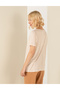 Cream Melange Regular Fit T-Shirt 50246149 -Vr159 - 5