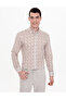 Khaki Regular Fit Long Sleeve Shirt 50248485-Vr027 - 3