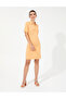 Orange Polo Neck Dress 50250964 -Vr051 - 2