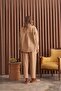 Lady Shirt Camel Loose Fit - 6
