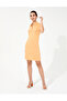 Orange Polo Neck Dress 50250964 -Vr051