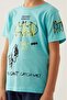 Licensed L1700 Gotham T-Shirt and Shorts Bottoms Top Boy's Kit Turquoise - 2