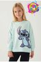 Stitch D4898 Puss Girl's Sweatshirt Green